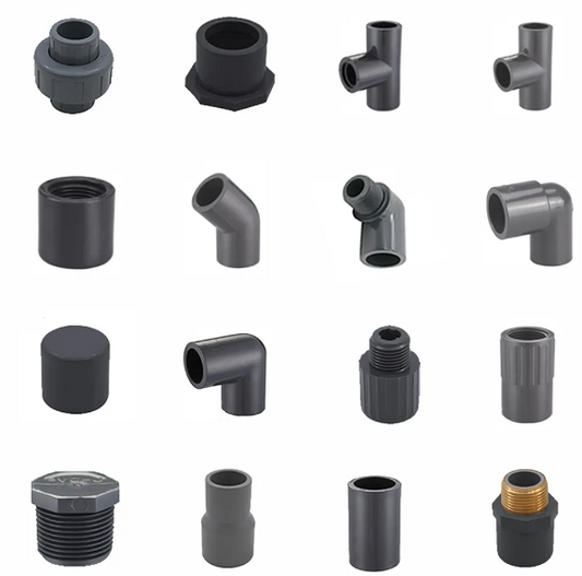 Available ASTM pvc sch80 fittings in different sizes from Tomex 1"-4"