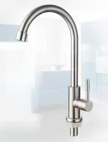 Attractive price new silver 304 stainless steel kitchen faucet